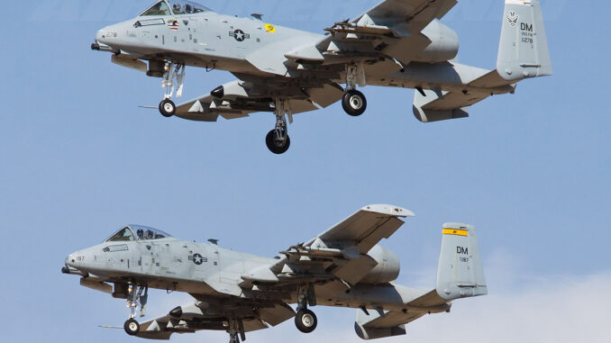 Transfert potentiel d'A-10 Warthogs à la Jordanie