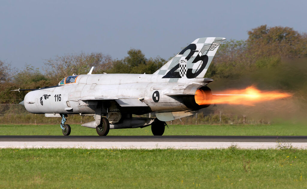 MiG-21 avec post-combustion